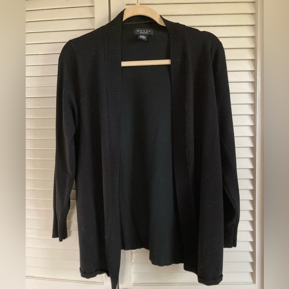 Black cardigan
